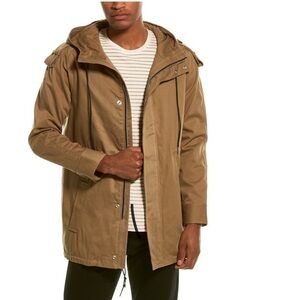 IRO Coat Rani Full Zip Up Casual in Khaki Tan